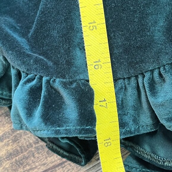 Numi Emerald Green Velvet Pinafore 3T - Picture 4 of 8